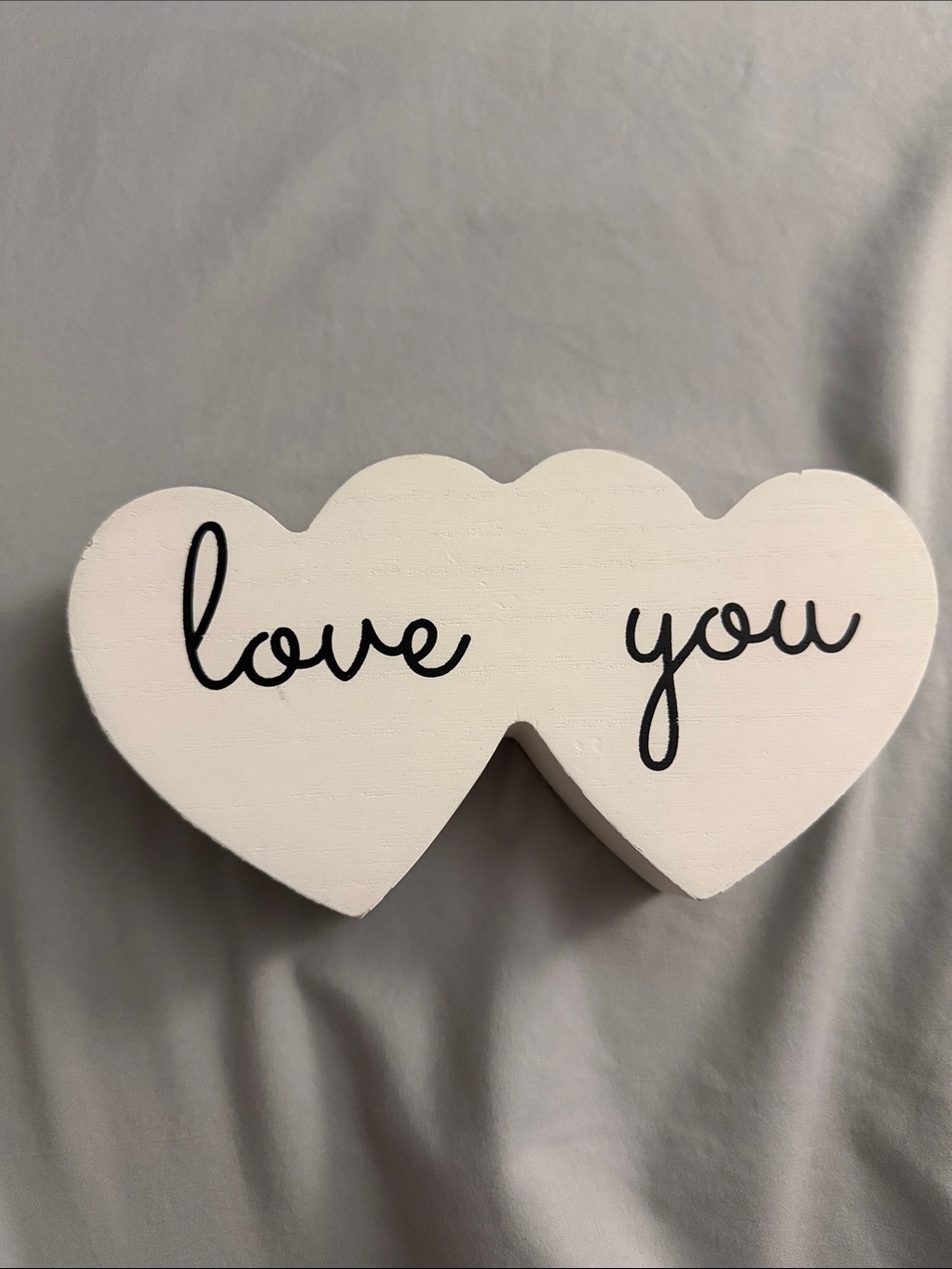 Wooden love you decor